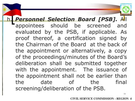 Personnel Selection Board (PSB) by Joel Andales .